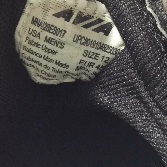Avia Men’s Size 12 Endoropro Black Sneakers - Picture 10 of 16